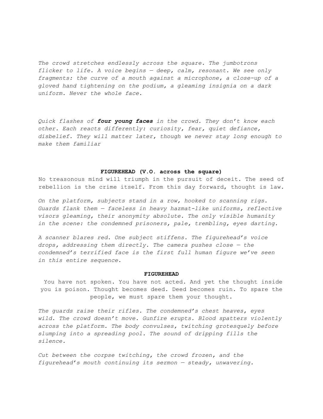 Unchanged sample page from Citizen Zero: Opening sequence