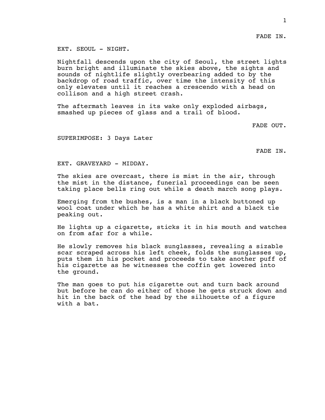 Reformatted opening page of Death X Freedom with original wording unchanged